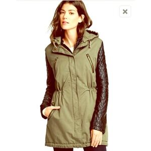Victoria Secret Layered Parka Army Green