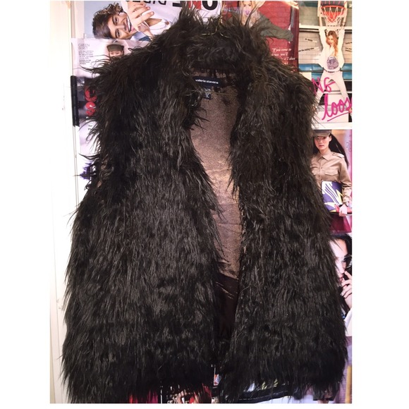 DARK BROWN FUR VEST for sale‼️