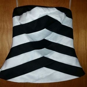 White house black market - strapless shirt