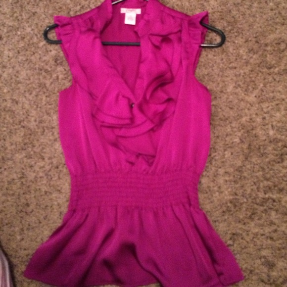 Magenta top