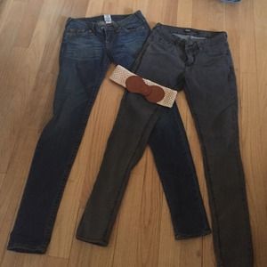 True religion and BDG skinny jean bundle with belt