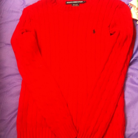Red Ralph Lauren sweater