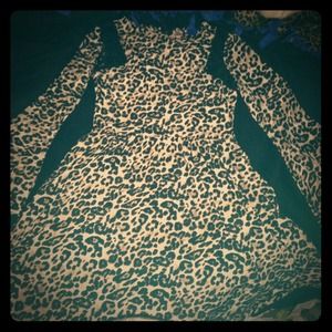 Leopard and lace dress!
