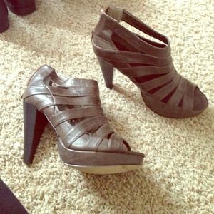 Olive Green Madden Girl Peep Toe Heels