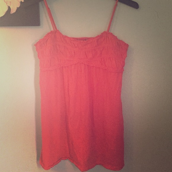 Pink/coral spaghetti strap top