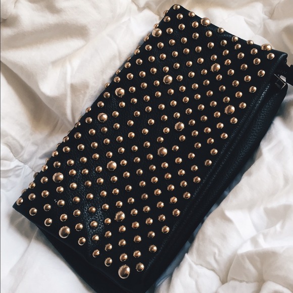 Forever 21 Clutches & Wallets - Studded leather clutch