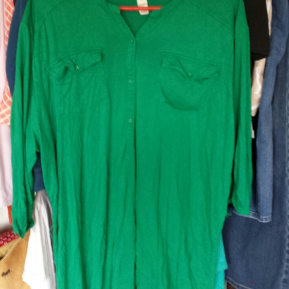 Old Navy hunter green tshirt dress