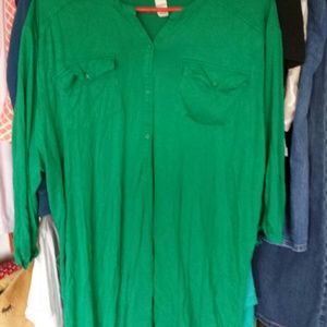 Old Navy hunter green tshirt dress