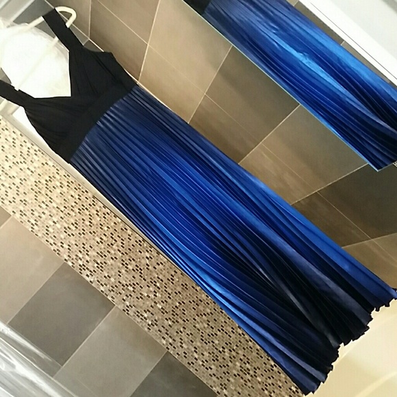 black and blue ombre dress Blue Ombre One Shoulder Ruched Prom Dress K13 – shinydress main image 1