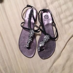 Yellow box flip flops