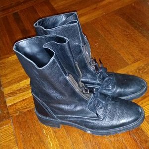 Zara black combat boots
