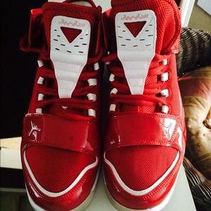 Red Men Jordans w/ Strap