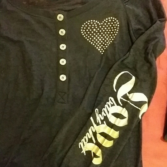 Black burn out top
