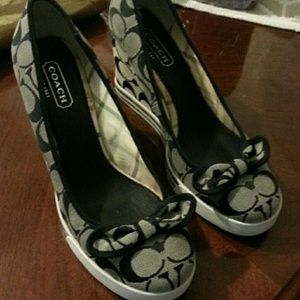 NWOT Coach sweetie wedge