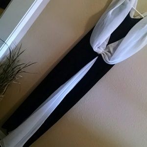 Stunning Black Velvet & Sheer formal gown