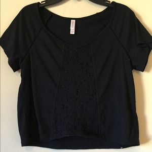 Black crop top