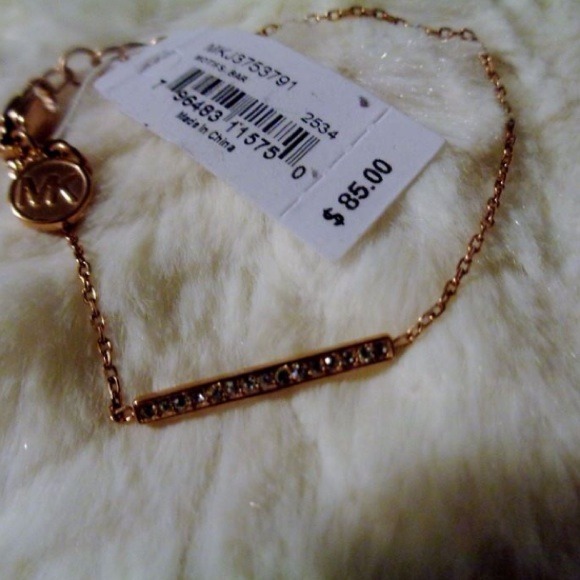 Michael Kors Rose Gold Bar Bracelet