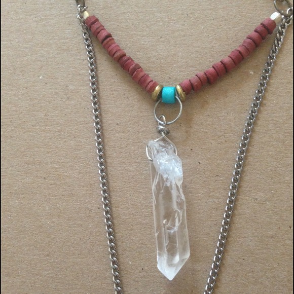 ❌S O L D❌ {Handmade} Healing Crystal Necklace - Picture 2 of 4