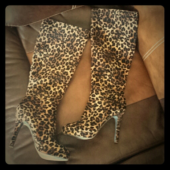 Worthington Leopard Print Boots