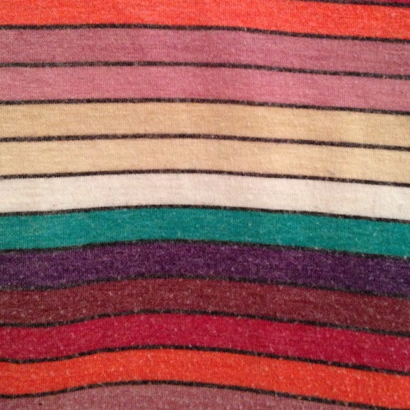 Retro rainbow striped Nollie top size small - Picture 3 of 3