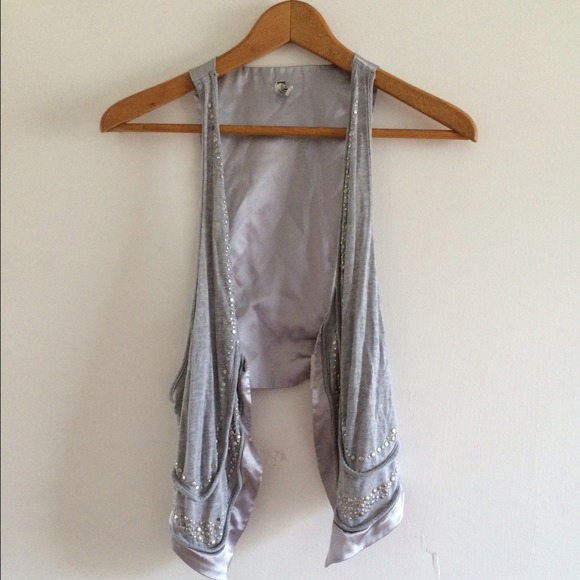 Silver layering vest