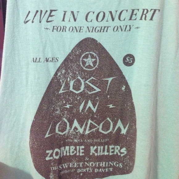 Faux concert tank, dark mint color