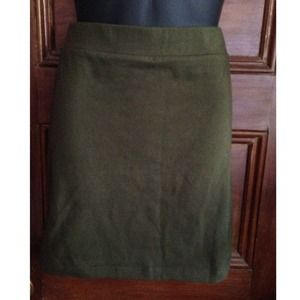 Olive bodycon skirt