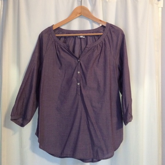 Purple cotton top