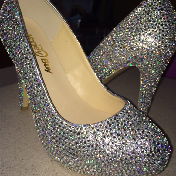Rhinestone pumps