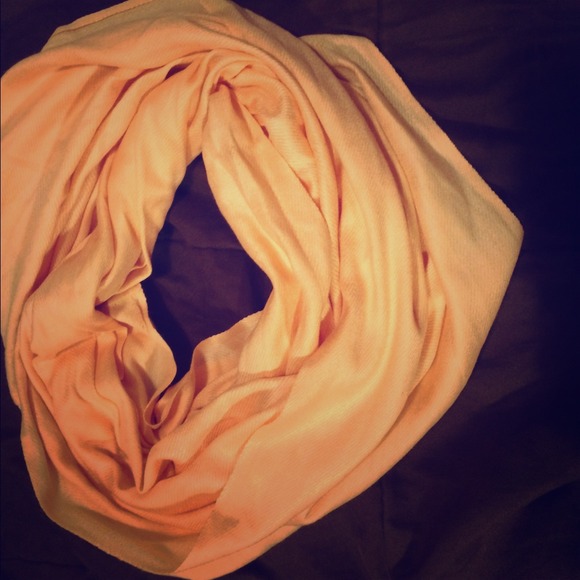 Peachy pink Charlotte Russe Infinity scarf