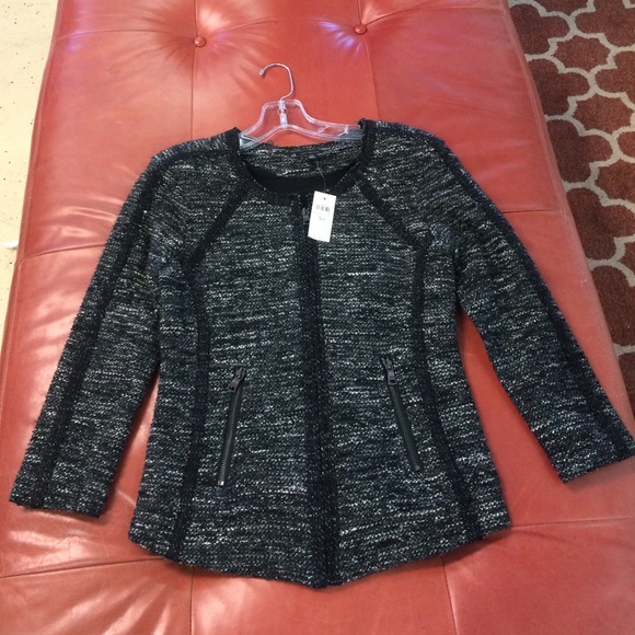 Ann Taylor Jackets & Blazers - Ann Taylor charcoal tweed jacket