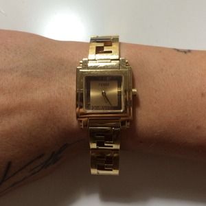 Gold Fendi Watch