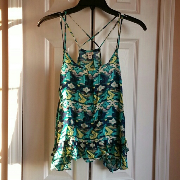 Forever 21aztec print crop top