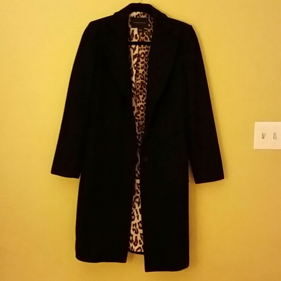 SOLD BR Black wool coat