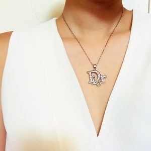 Dior logo necklace