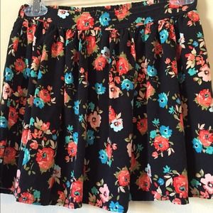 Floral skater skirt