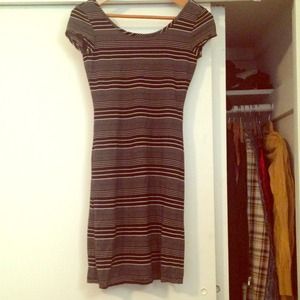 Velvet Torn backless short dress