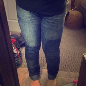 Women's Patchwork Skinny Jeans