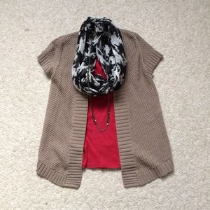 Loft short sleeve sweater cardigan
