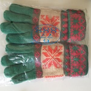 Winter Knit Gloves - Snowflake