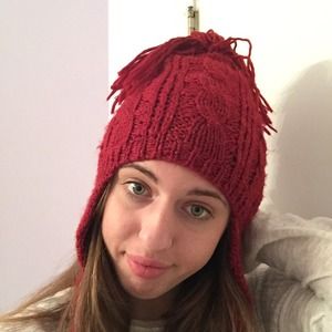 Red winter hat