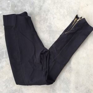 High-Waisted Black Leggings