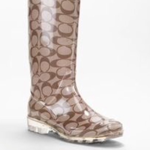 Coach rain boots