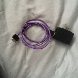 A purple iPhone 4/4s charger
