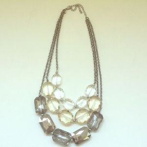 Stella and Dot Ivory and Silver signature piece