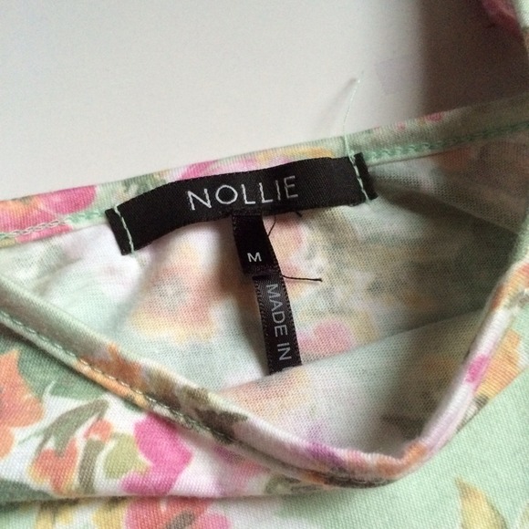 Nollie Mint Floral Crop Top - Picture 2 of 2