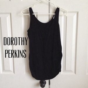 Black maternity tank