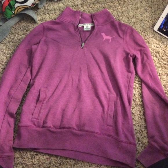 Victoria's Secret Pink half zip sweatshirt