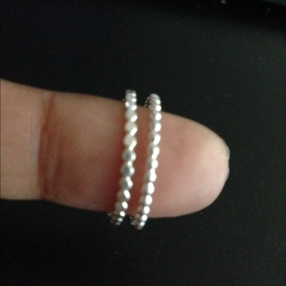 Stacking sterling silver name rings - Picture 2 of 3