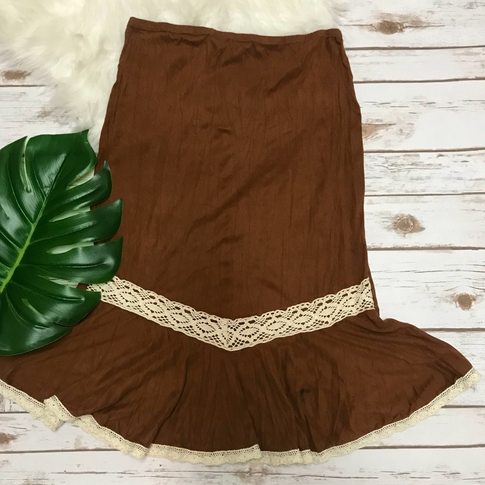 💎 Y2K Faux Suede Pencil Skirt